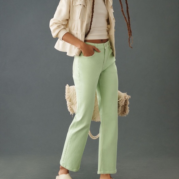 Anthropologie Pilcro The Yaya Mid Rise Crop Midi Jeans - Picture 4 of 6